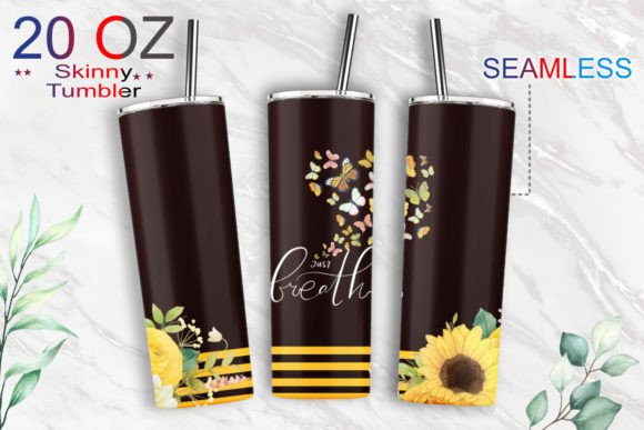 20oz Tumbler Butterfly Sublimation