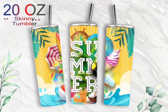 20oz Tumbler Summer Sublimation