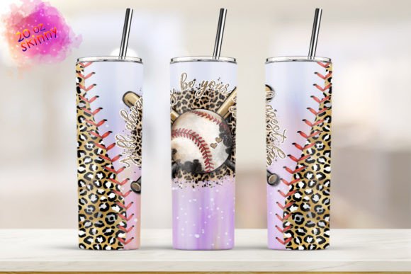 Baseball Sublimation Tumbler 20oz Skinny