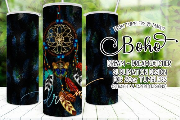 Boho Dreamcatcher 20 Oz Tumbler Wrap