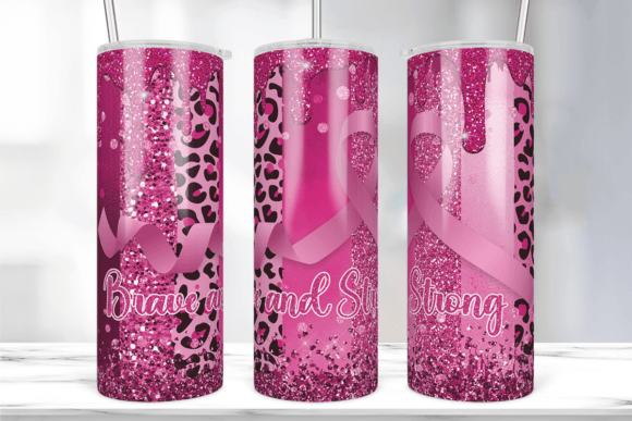 Brave and Strong Tumbler Sublimation