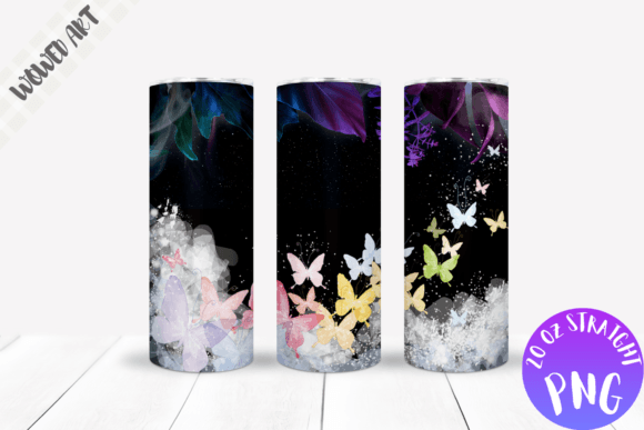 Butterfly 02 Oz Skinny Tumbler Wrap