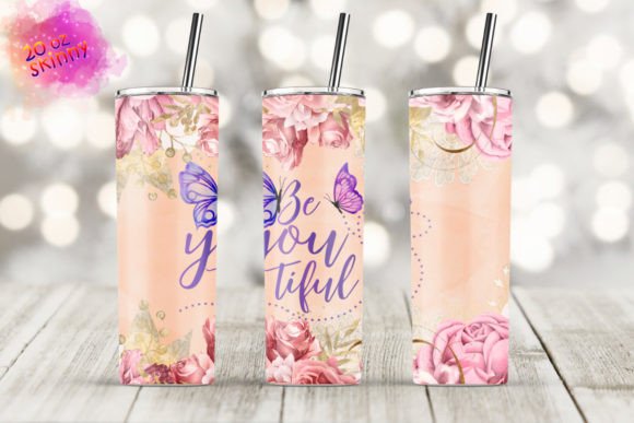Butterfly 20oz Skinny Tumbler