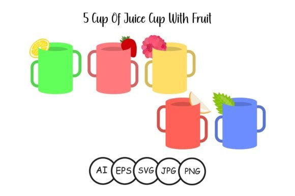 Cup of Juice Cup with Fruit