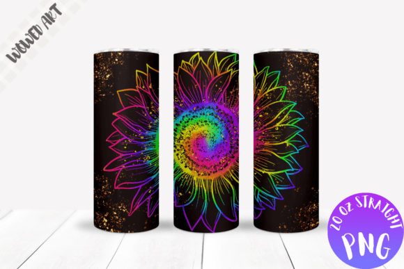 Die Dye Sunflower 20 Oz Tumbler Wrap