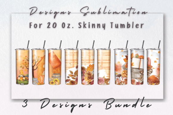 Fall Autumm Pumpkin Tumbler Sublimation