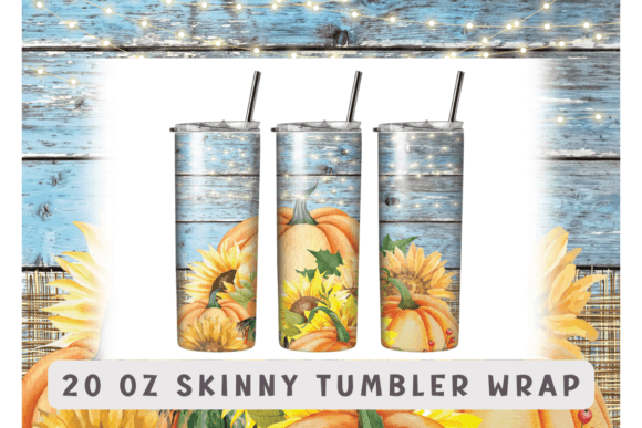 Fall Pumpkin Sublimation Tumbler Wrap