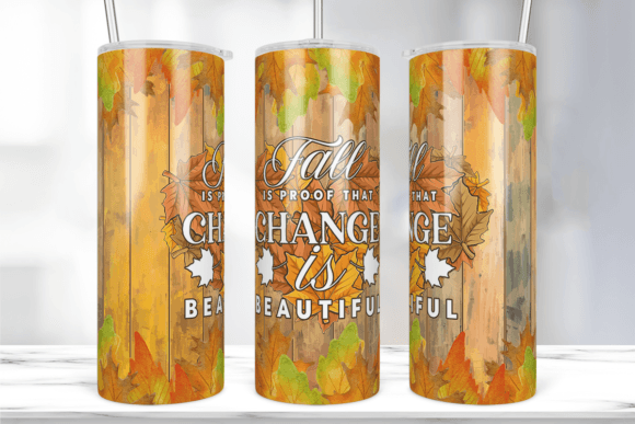 Fall Tumbler Sublimation 20 Oz Skinny