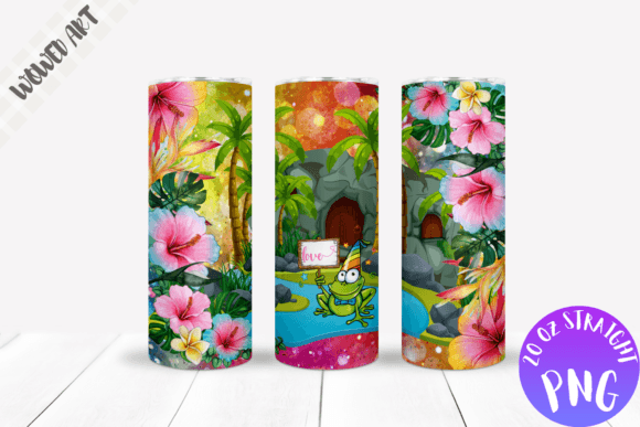 Frog Love 20 Oz Skinny Tumbler Wrap