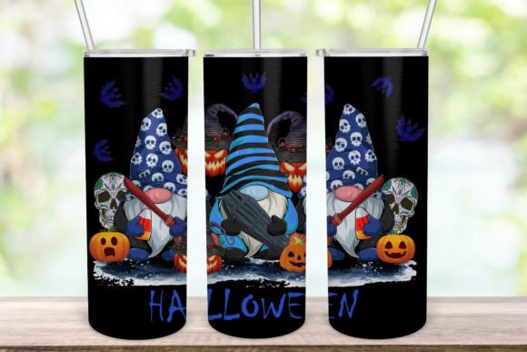 Halloween Gnome Tumbler, Pumpkin Ghost