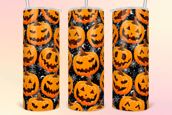 Halloween Pumpkins 20Oz Tumbler Wrap