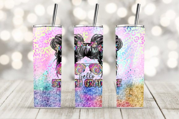 Hello 5th Grade 20oz Skinny Tumbler