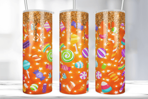 Jelly Candy Halloween 20 Oz Tumbler Wrap