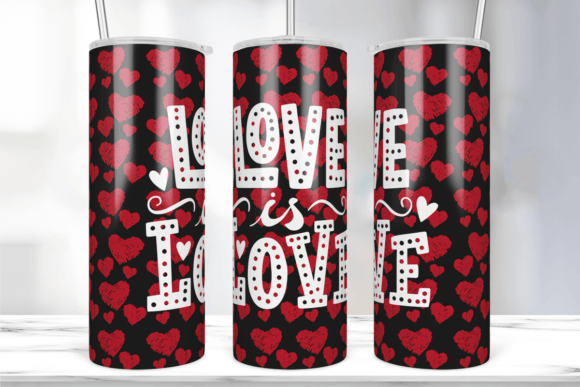 Love is Love Heart Tumbler Wrap 20oz