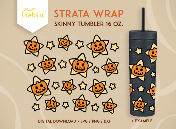Pumpkin Star 16oz Strata Tumbler