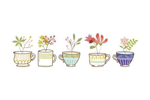 Simple Flower in Cute Cup