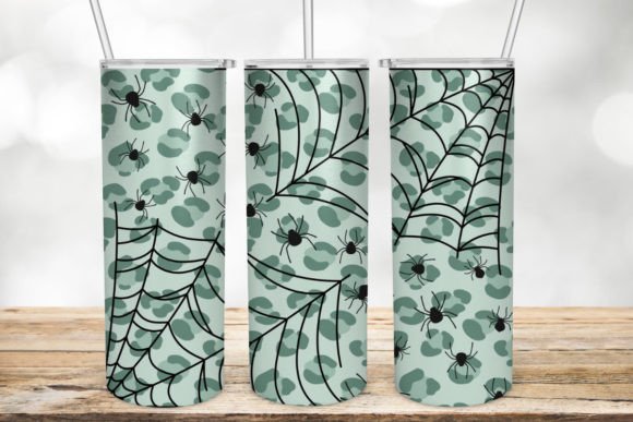 Spider Leopard Halloween Tumbler Wrap
