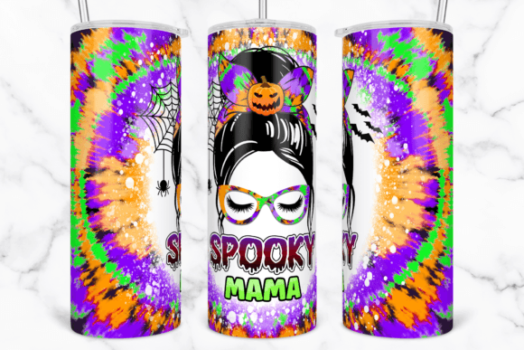 Spooky Mama Tumbler Wrap Sublimation