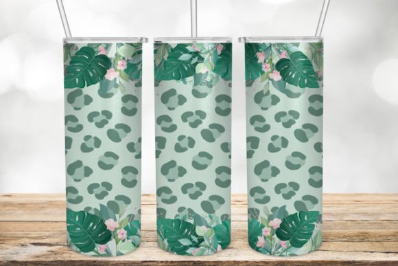 Tropical Tumbler, Leopard Tumbler Wrap