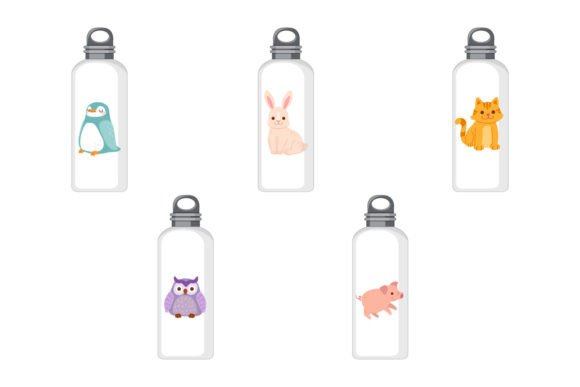 Tumbler with Animal Sticker