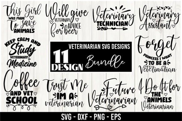 Veterinarian SVG Designs Bundle